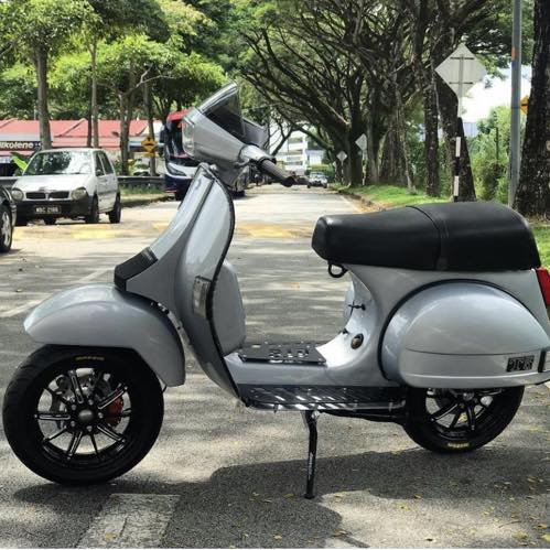 Silver Vespa excel t5 custom modified with primavera wheels

Cek web vespapx.net for more photo gallery and accessories. hastag mention/tag @vespapxnet for repost 

Cek toped for wheels, parts, accessories, merchandise @vesparkindo
Link in profile


feature @abgbrendo
